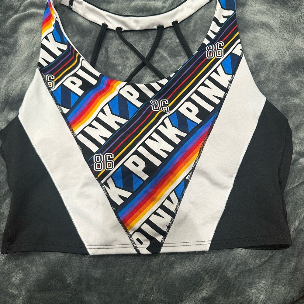 Colorful PINK Sports Bra